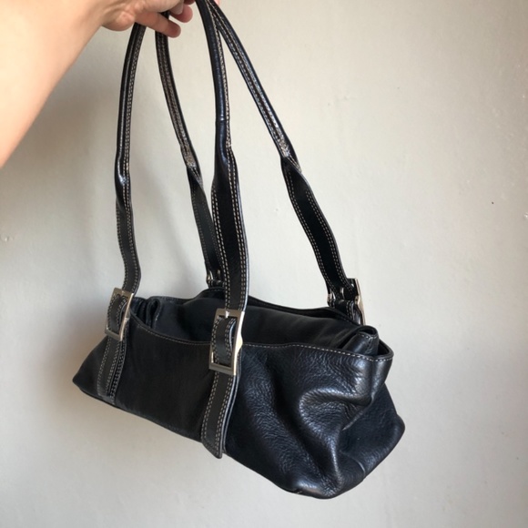 Kenneth Cole baguette handbag 90s leather shoulder bag - Picture 3 of 7